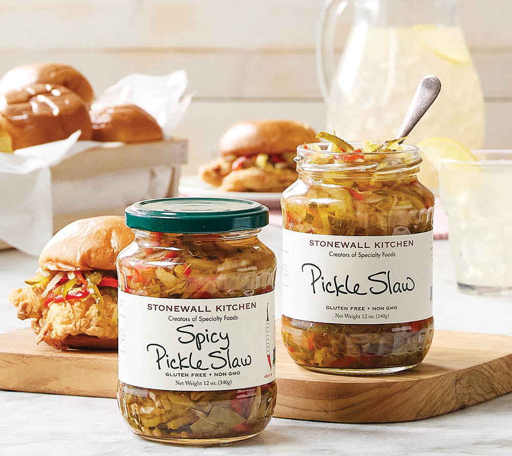 Pickle Slaw von Stonewall Kitchen kaufen | eingelegter, würziger Gemüsesalat | Perfekte Beilage zu BBQ, Hot Dogs, Burger und Sandwiches | EU-weiter Versand