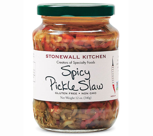 Spicy Pickle Slaw von Stonewall Kitchen kaufen | eingelegter, würzig-scharfer Gemüsesalat | Perfekte Beilage zu BBQ, Hot Dogs, Burger | EU-weiter Versand