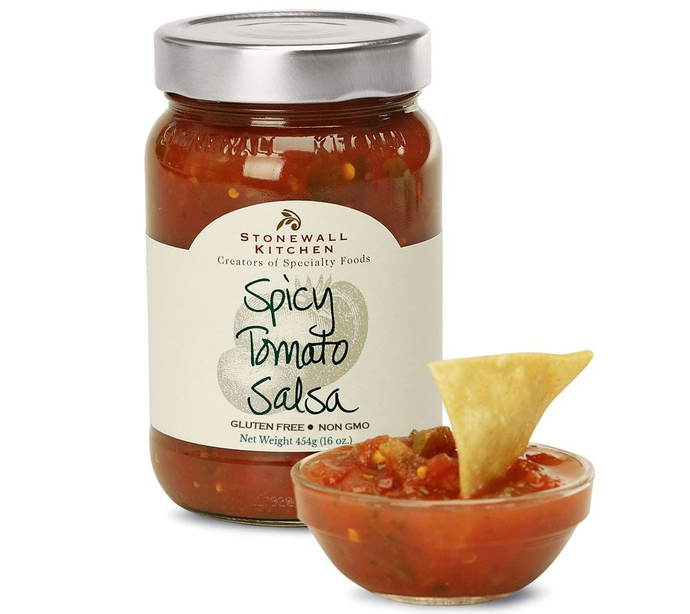 Spicy Tomato Salsa von Stonewall Kitchen kaufen | fruchtig-scharfe Salsa mit Tomaten, Zwiebeln, Paprika | Perfekt für Tortilla-Chips, Cracker | EU-weiter Versand