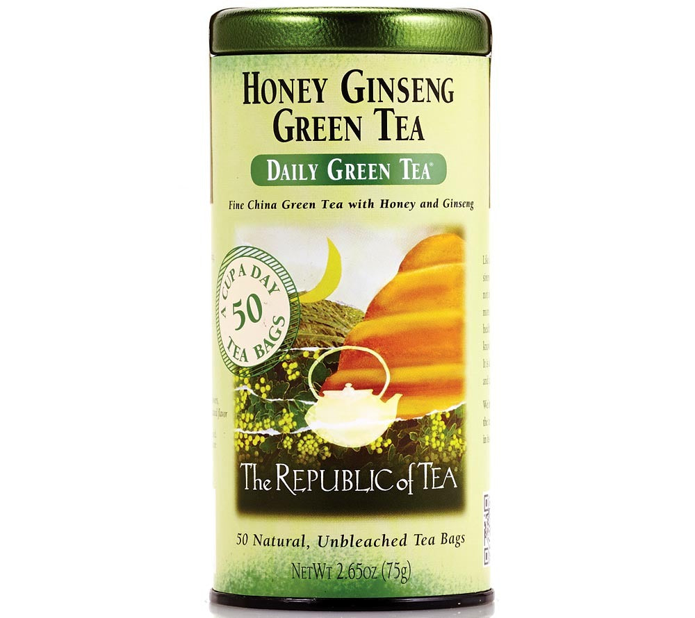 Green Tea Honey Ginseng von The Republic of Tea kaufen | Grüner Tee mit Honig und Ingwer | EU-weiter Versand