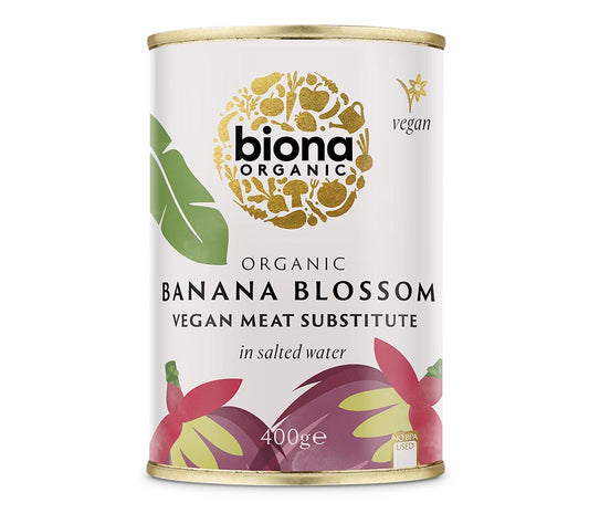 Banana Blossom von Biona kaufen | Bananenblüten - geschmacksneutrale, vielseitig einsetzbare Fleischalternative | Ideal für Tacos oder Chili