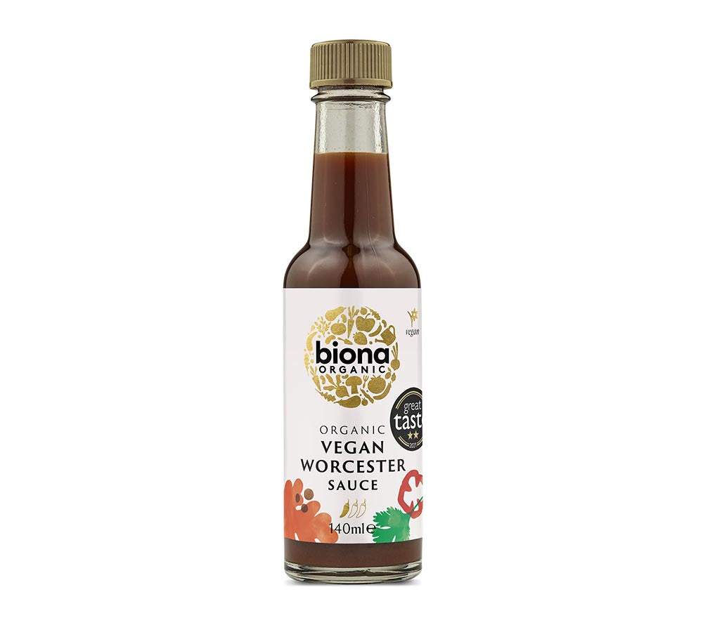 Worcester Sauce von Biona kaufen | einzigartiger Geschmack mit leichter Schärfe | vegan und glutenfrei | Perfekt zum Würzen und Marinieren